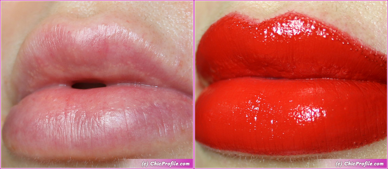 Hermes Rouge Amazone Satin Lipstick Lip Swatches