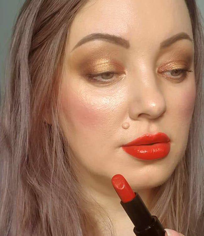 Hermes Rouge Amazone Satin Lipstick Makeup
